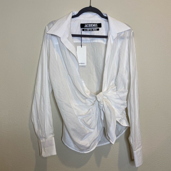 ❗️SOLD❗️Jacquemus La Chemise Bahia knotted cotton - Picture 4 of 11